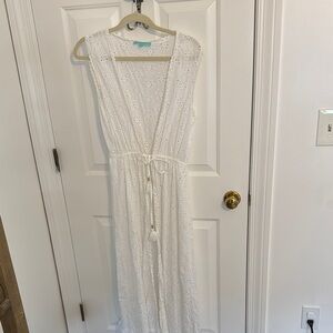 Melissa odabash Elegant White Lace Dress
